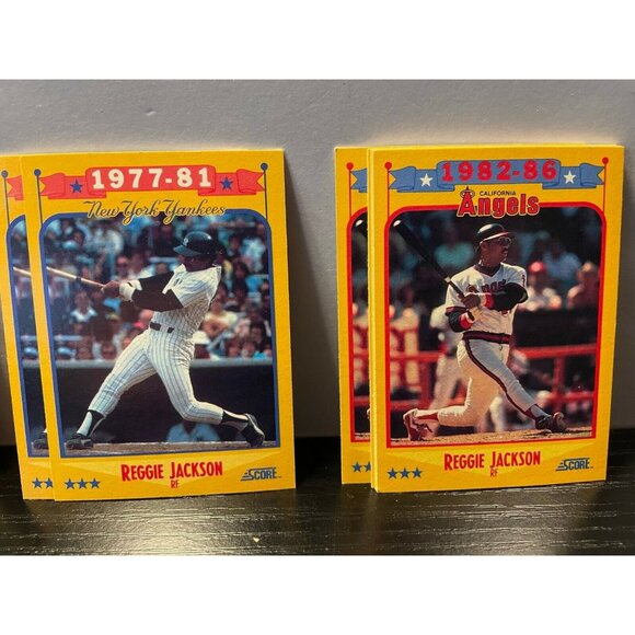 Score Baseball cards 1988 Reggie Jackson MLB set of 9 - Picture 3 of 5
